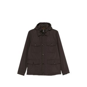 Moorer Brown Jackets - Hooded Jackets Men